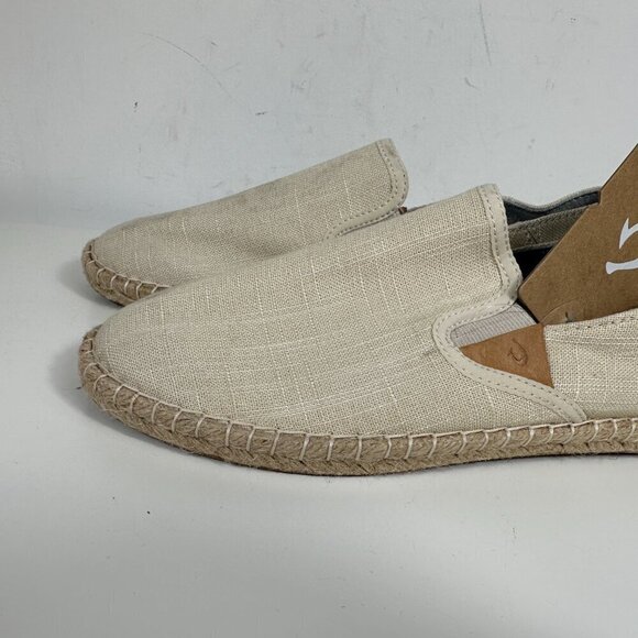 NWT OLUKAI Women's Kaula Pa'a Kapa Linen Espadrilles - 9.5 - Tapa - Picture 3 of 11